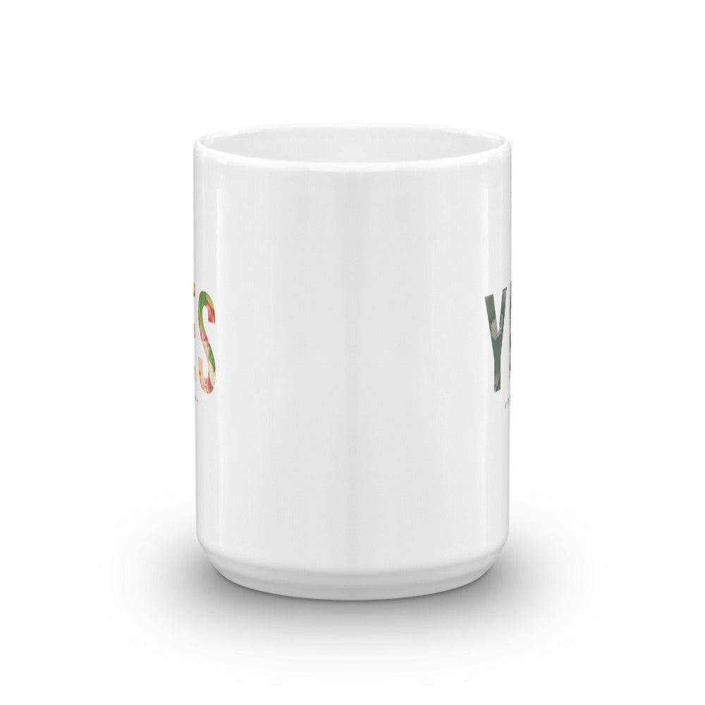 YES Floral Inspired Mug