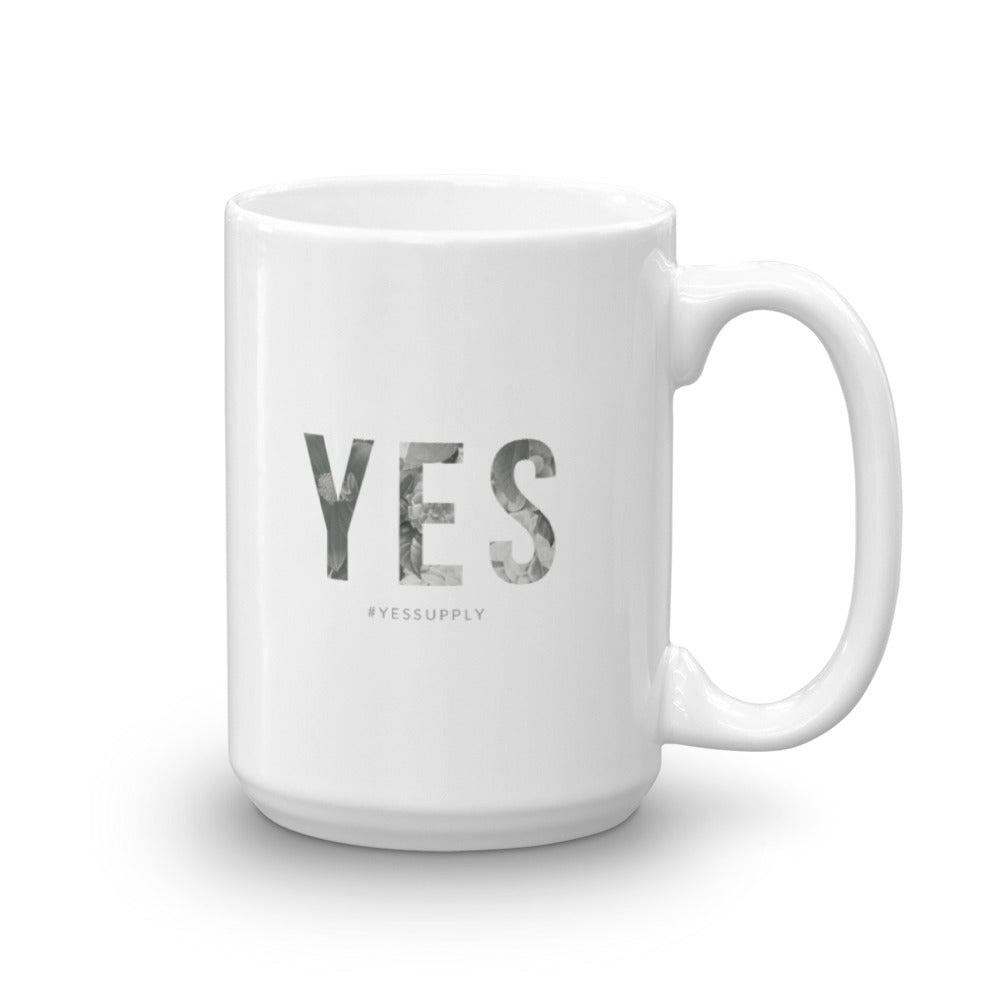 YES Floral Inspired Mug