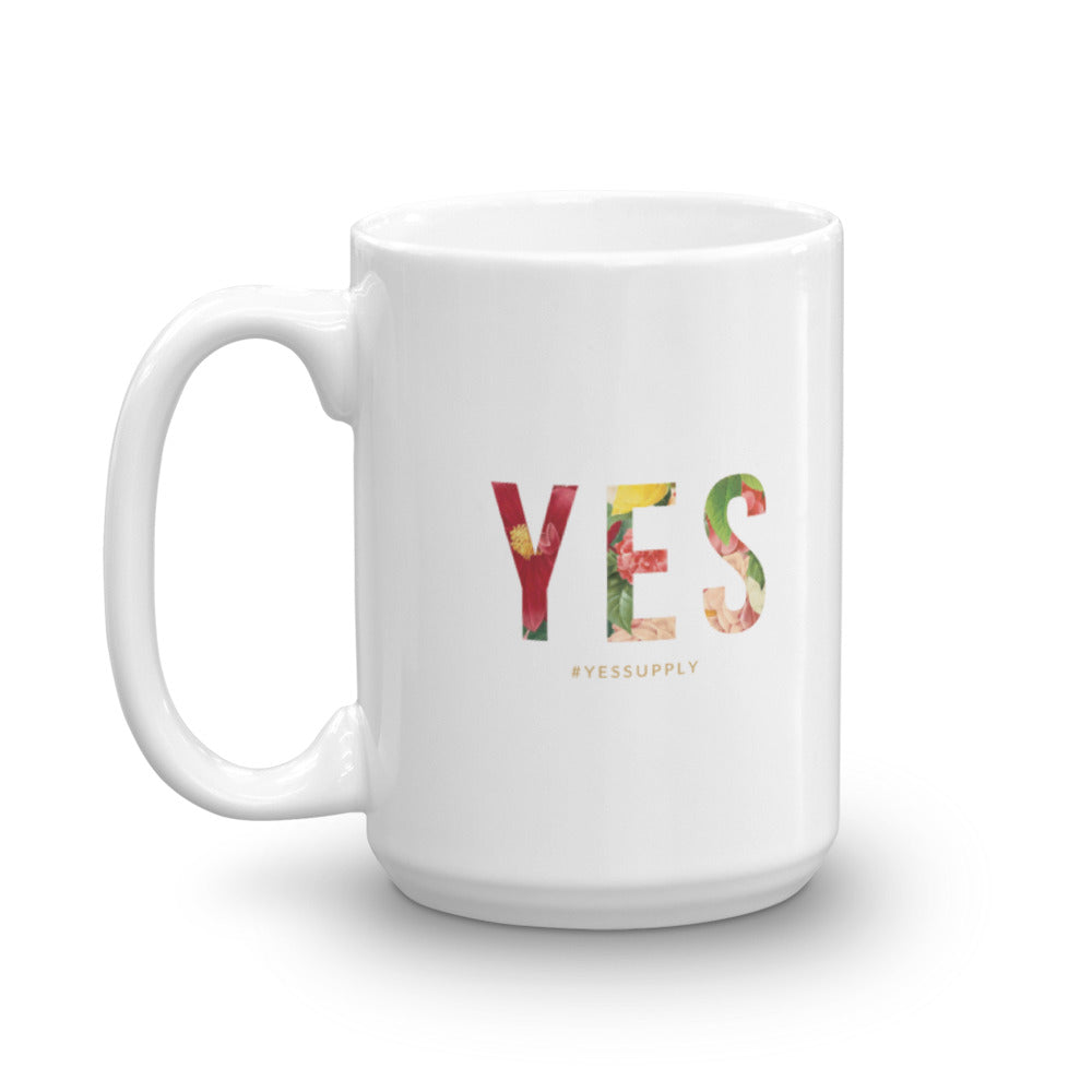YES Floral Inspired Mug