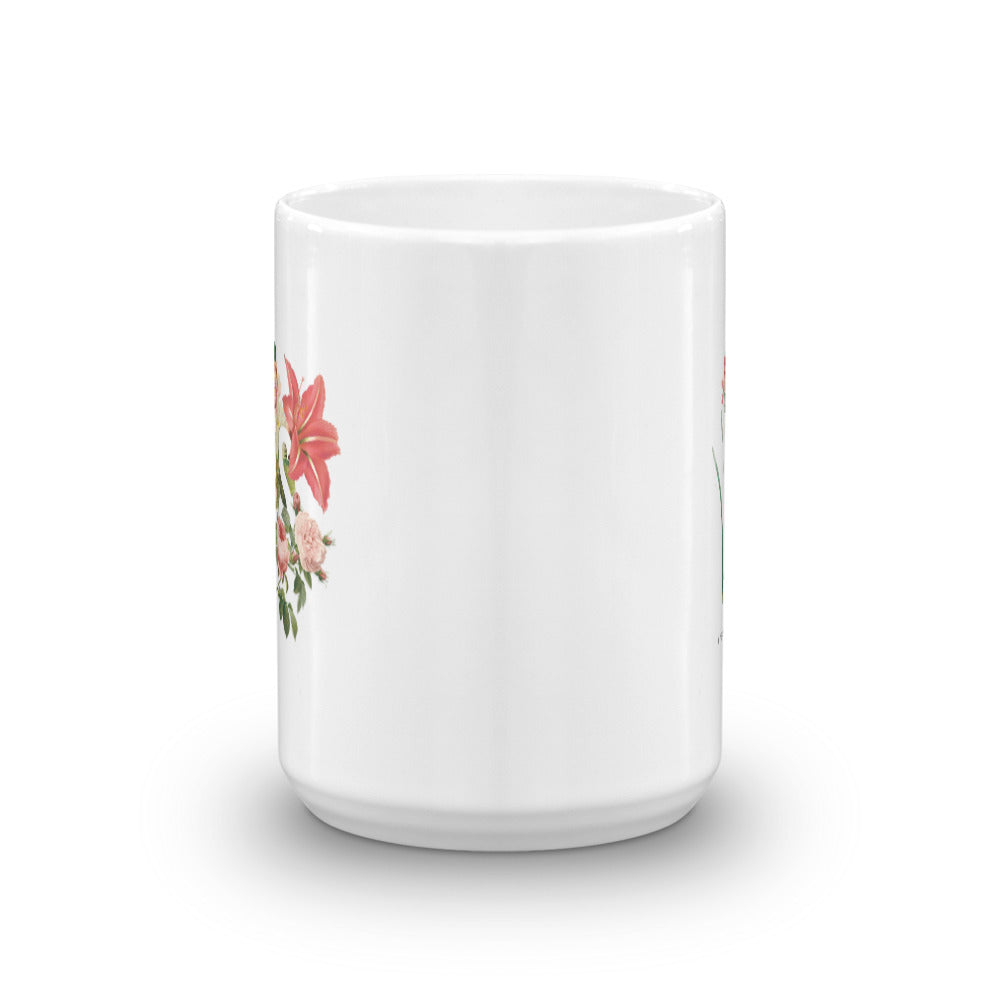 YES Floral Mug