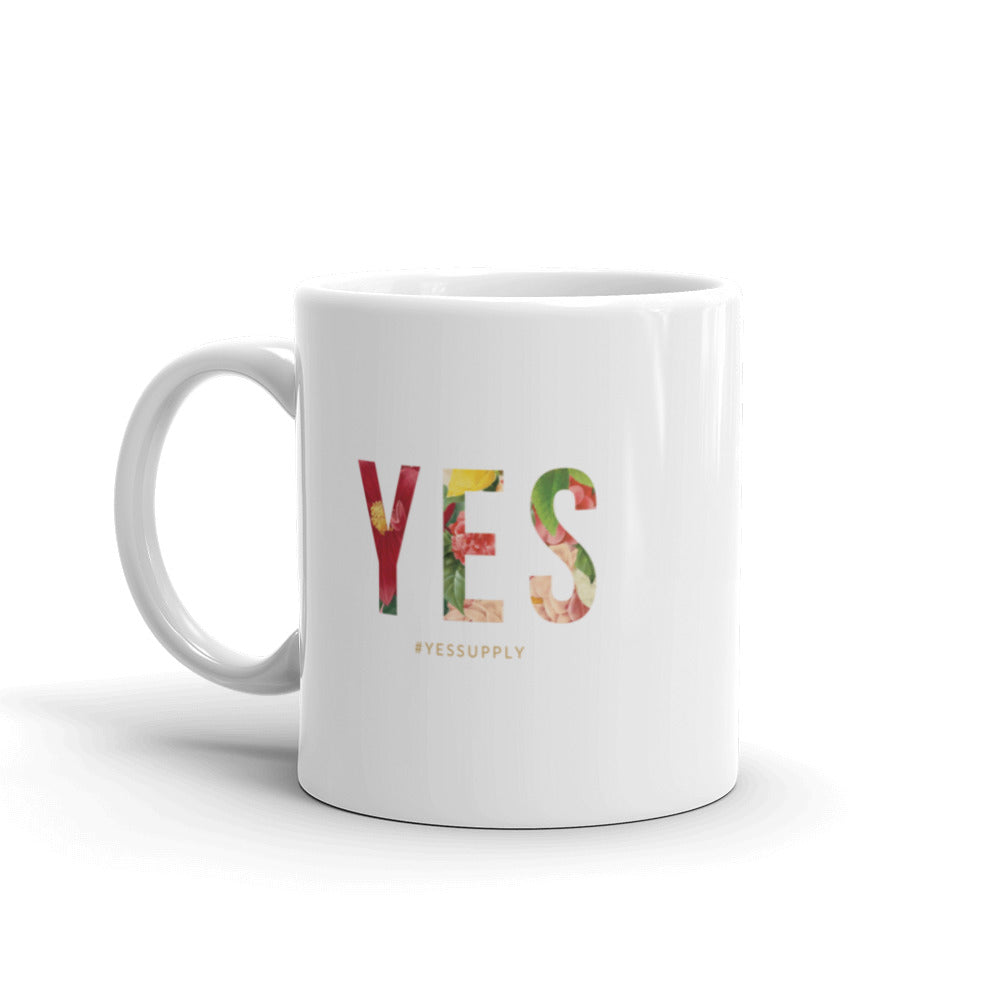 YES Floral Inspired Mug